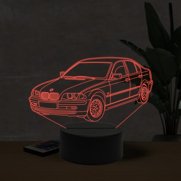 Beling 3D lampa,BMW 320i E46, 7 farebná ZZI21