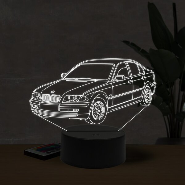 Beling 3D lampa,BMW 320i E46, 7 farebná ZZI21