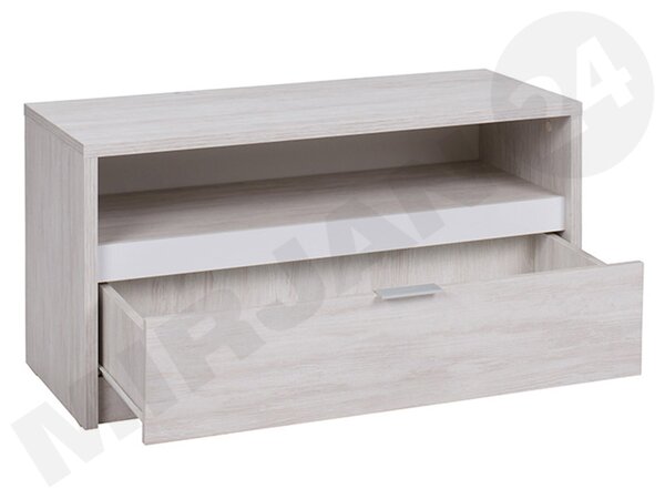 Mirjan24 TV skrinka Verdek RTV1SZ VD09, Farby: dub monastery / dub monastery + čierny lesk 5902928379518