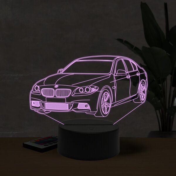 Beling 3D lampa,BMW F10, 7 farebná ZZ19