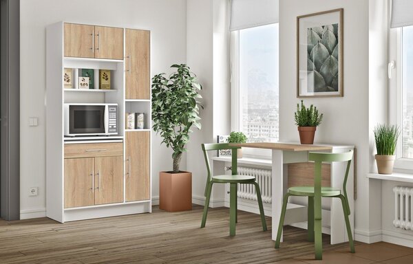 Rozkladací jedálenský stôl s doskou v dekore duba 76x28 cm Papillon – TemaHome