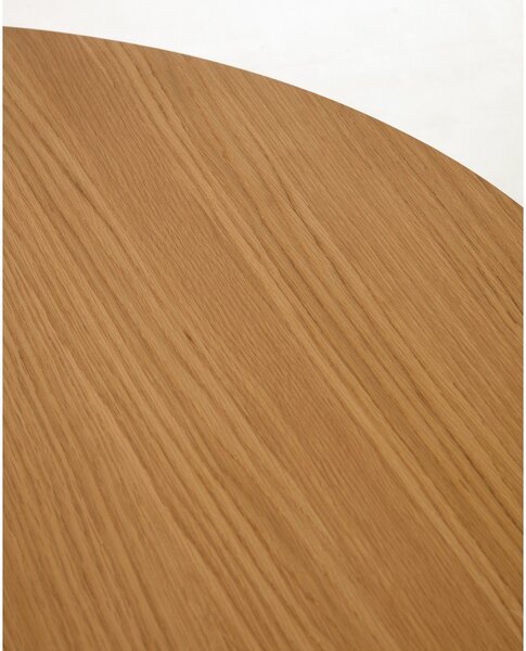 Rozkladací jedálenský stôl v dekore duba v prírodnej farbe 90x140 cm Oqui – Kave Home
