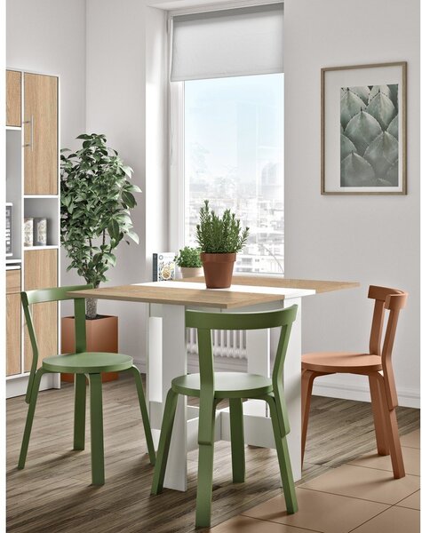 Rozkladací jedálenský stôl s doskou v dekore duba 76x28 cm Papillon – TemaHome