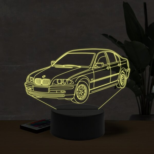 Beling 3D lampa,BMW 320i E46, 7 farebná ZZI21