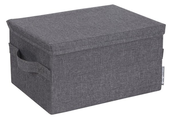 Sivý látkový úložný box s vekom 35x26x19 cm Soft Storage – Bigso
