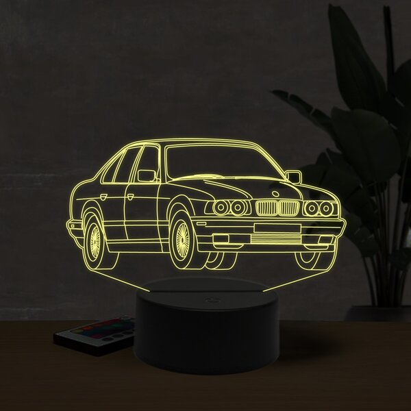 Beling 3D lampa,BMW M5 E34, 7 farebná ZZI25