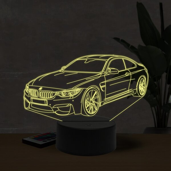 Beling 3D lampa, BMW M4 3d, 7 farebná ZZI22