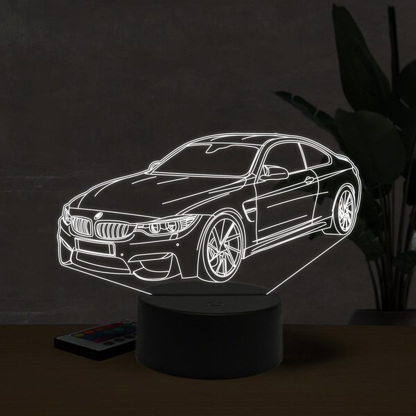 Beling 3D lampa, BMW M4 3d, 7 farebná ZZI22