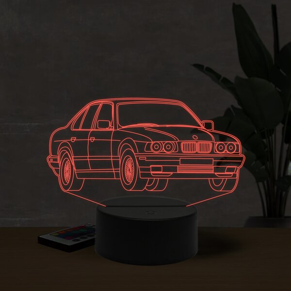 Beling 3D lampa,BMW M5 E34, 7 farebná ZZI25