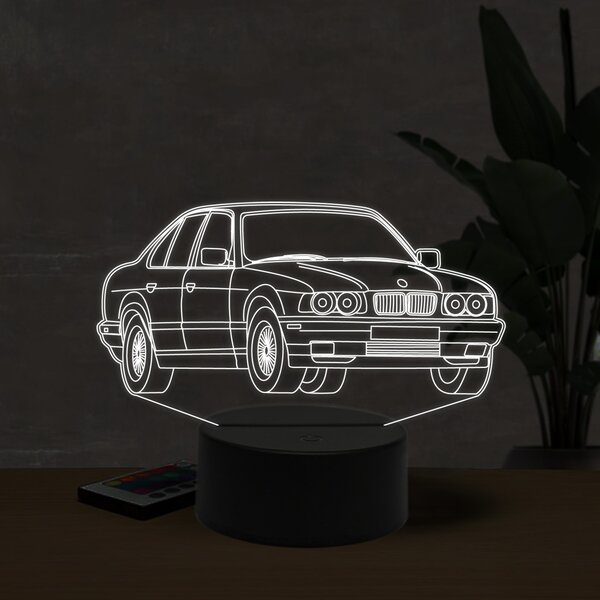 Beling 3D lampa,BMW M5 E34, 7 farebná ZZI25