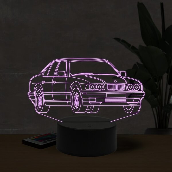 Beling 3D lampa,BMW M5 E34, 7 farebná ZZI25
