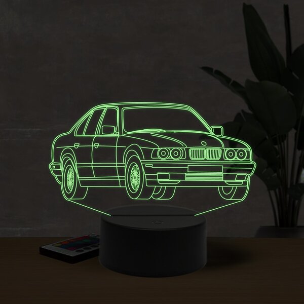 Beling 3D lampa,BMW M5 E34, 7 farebná ZZI25