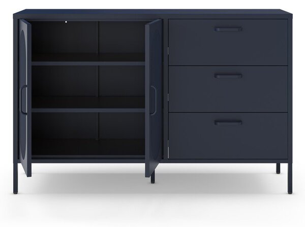 Tmavomodrá komoda 140x90 cm Diora – Marckeric