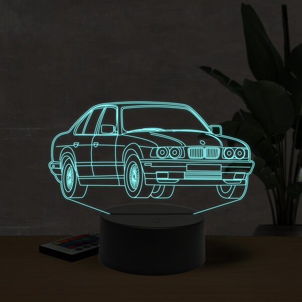 Beling 3D lampa,BMW M5 E34, 7 farebná ZZI25