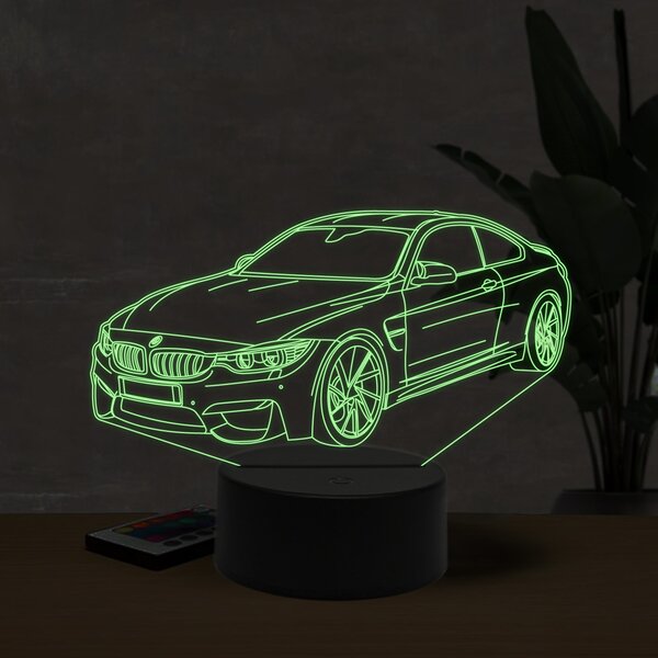 Beling 3D lampa, BMW M4 3d, 7 farebná ZZI22
