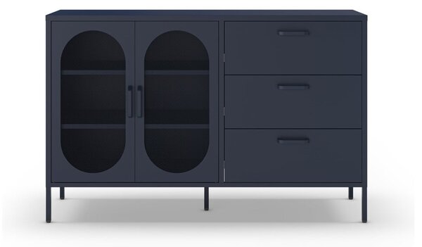 Tmavomodrá komoda 140x90 cm Diora – Marckeric