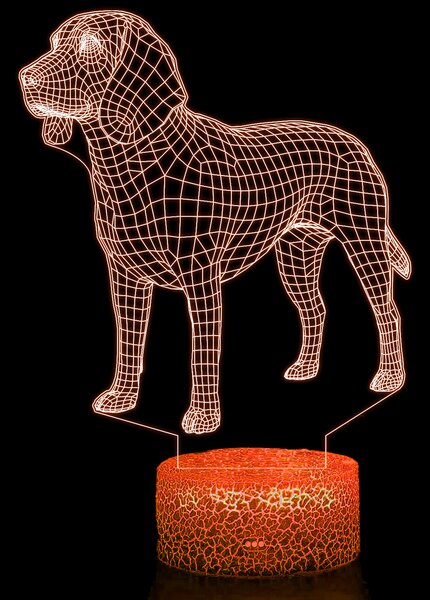 Beling 3D lampa, Beagle, 7 farebná JAK1