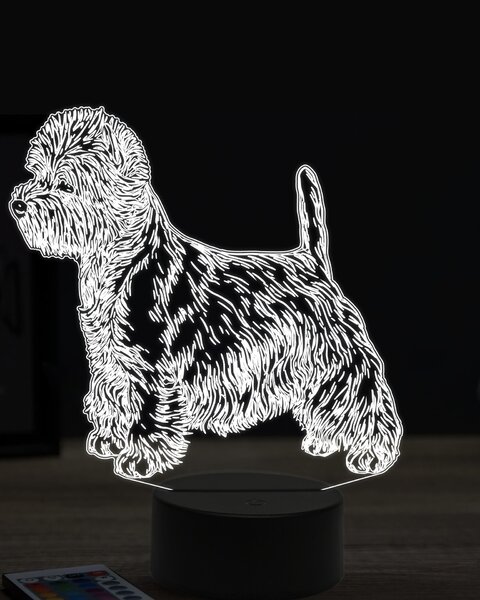 Beling 3D lampa, westík, 7 farebná JAK8