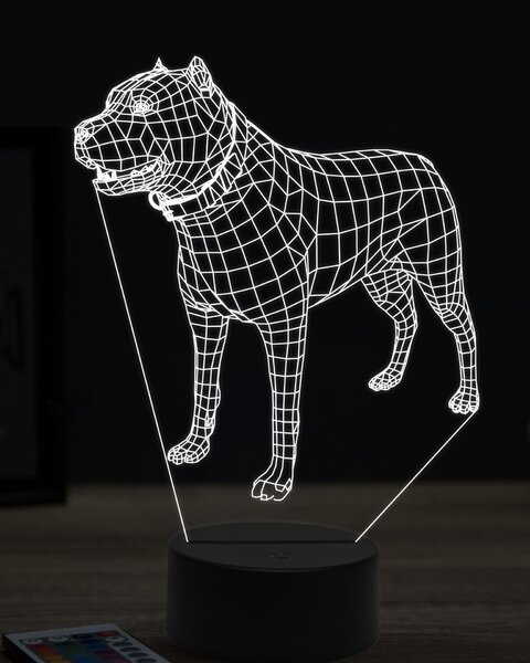 Beling 3D lampa, Stafodr 2, 7 farebná JAK6