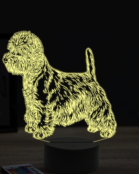 Beling 3D lampa, westík, 7 farebná JAK8