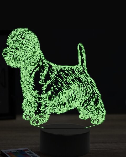 Beling 3D lampa, westík, 7 farebná JAK8