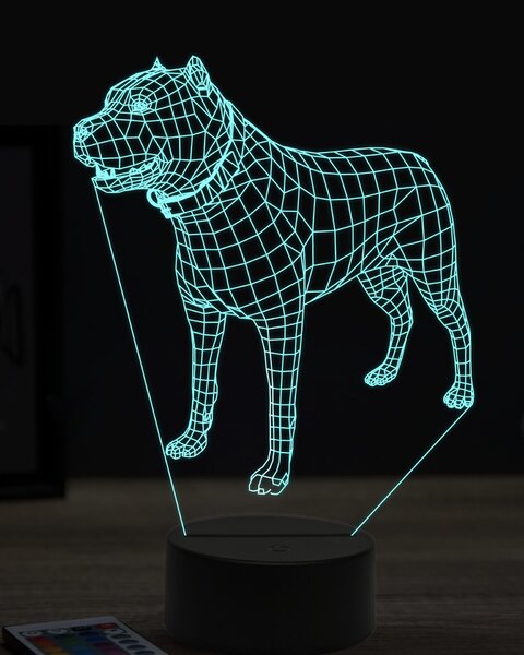 Beling 3D lampa, Stafodr 2, 7 farebná JAK6