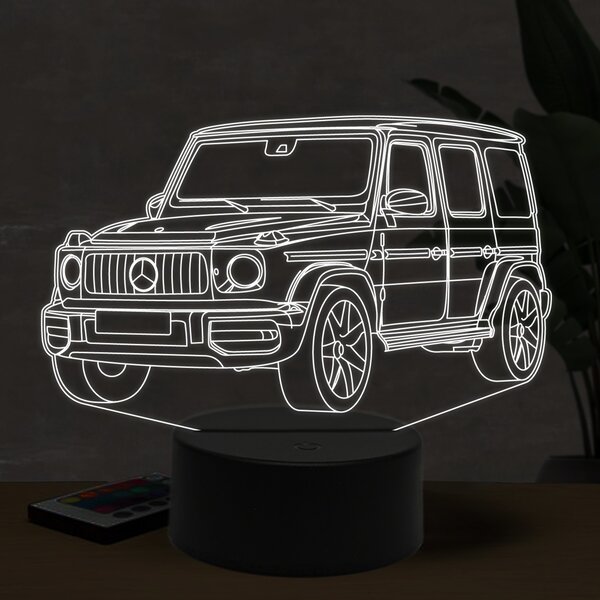 Beling 3D lampa, Mercedes G63 AMG, 16 farebná O6