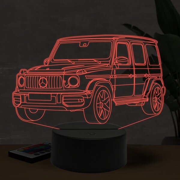 Beling 3D lampa, Mercedes G63 AMG, 16 farebná O6