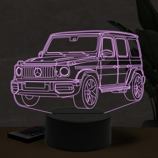 Beling 3D lampa, Mercedes G63 AMG, 16 farebná O6