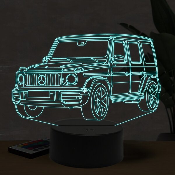 Beling 3D lampa, Mercedes G63 AMG, 16 farebná O6