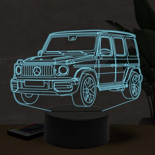 Beling 3D lampa, Mercedes G63 AMG, 16 farebná O6
