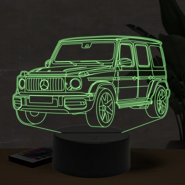 Beling 3D lampa, Mercedes G63 AMG, 16 farebná O6
