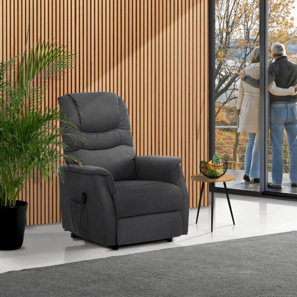 Polohovacie kreslo sivé, elektrické TV-1171 GREY2
