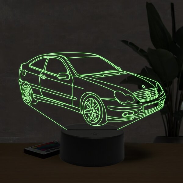 Beling 3D lampa, Mercedes CL203, 16 farebná O9