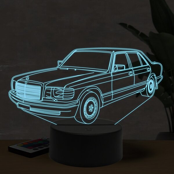 Beling 3D lampa, Mercedes-Benz 300 SEL W126, 16 farebná O8