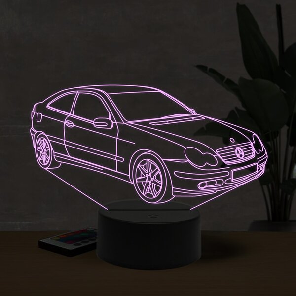 Beling 3D lampa, Mercedes CL203, 16 farebná O9