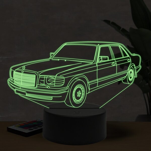 Beling 3D lampa, Mercedes-Benz 300 SEL W126, 16 farebná O8