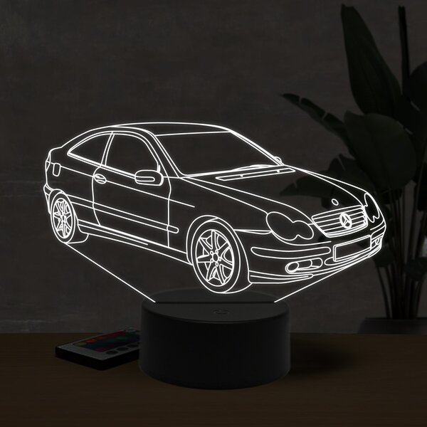 Beling 3D lampa, Mercedes CL203, 16 farebná O9