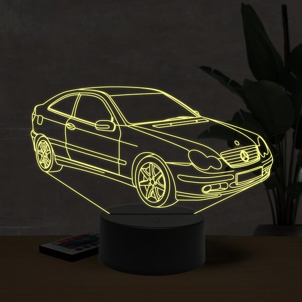 Beling 3D lampa, Mercedes CL203, 16 farebná O9