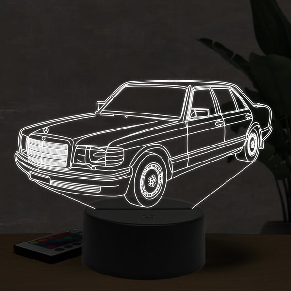 Beling 3D lampa, Mercedes-Benz 300 SEL W126, 16 farebná O8