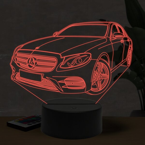 Beling 3D lampa, Mercedes E200, 16 farebná O10