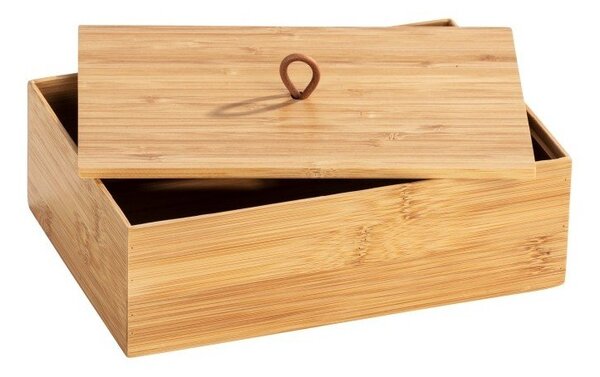 Bambusový box s vekom Wenko Terra, šírka 22 cm