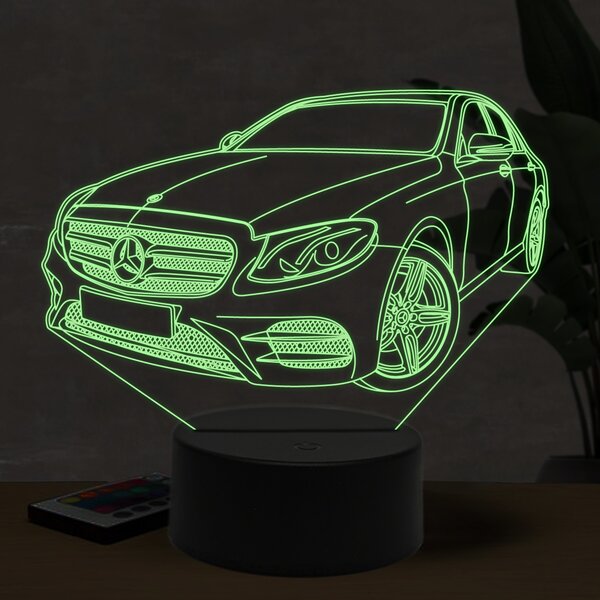 Beling 3D lampa, Mercedes E200, 16 farebná O10