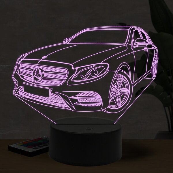 Beling 3D lampa, Mercedes E200, 16 farebná O10