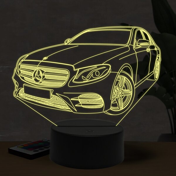 Beling 3D lampa, Mercedes E200, 16 farebná O10