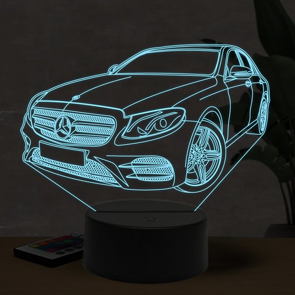 Beling 3D lampa, Mercedes E200, 16 farebná O10
