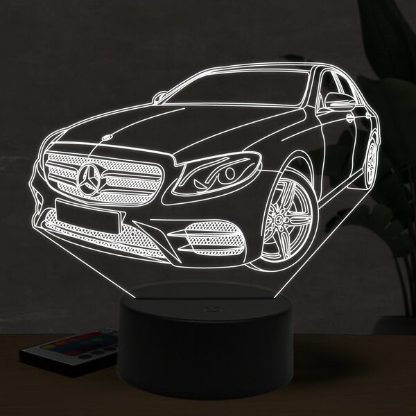 Beling 3D lampa, Mercedes E200, 16 farebná O10