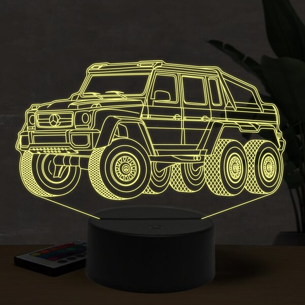 Beling 3D lampa, Mercedes-Benz G63 AMG, 16 farebná O14