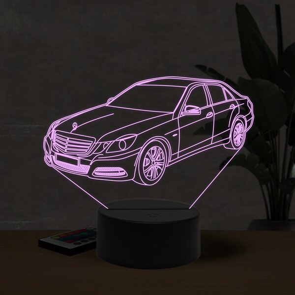 Beling 3D lampa, Mercedes E220, 16 farebná O12