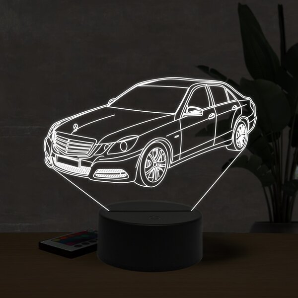 Beling 3D lampa, Mercedes E220, 16 farebná O12